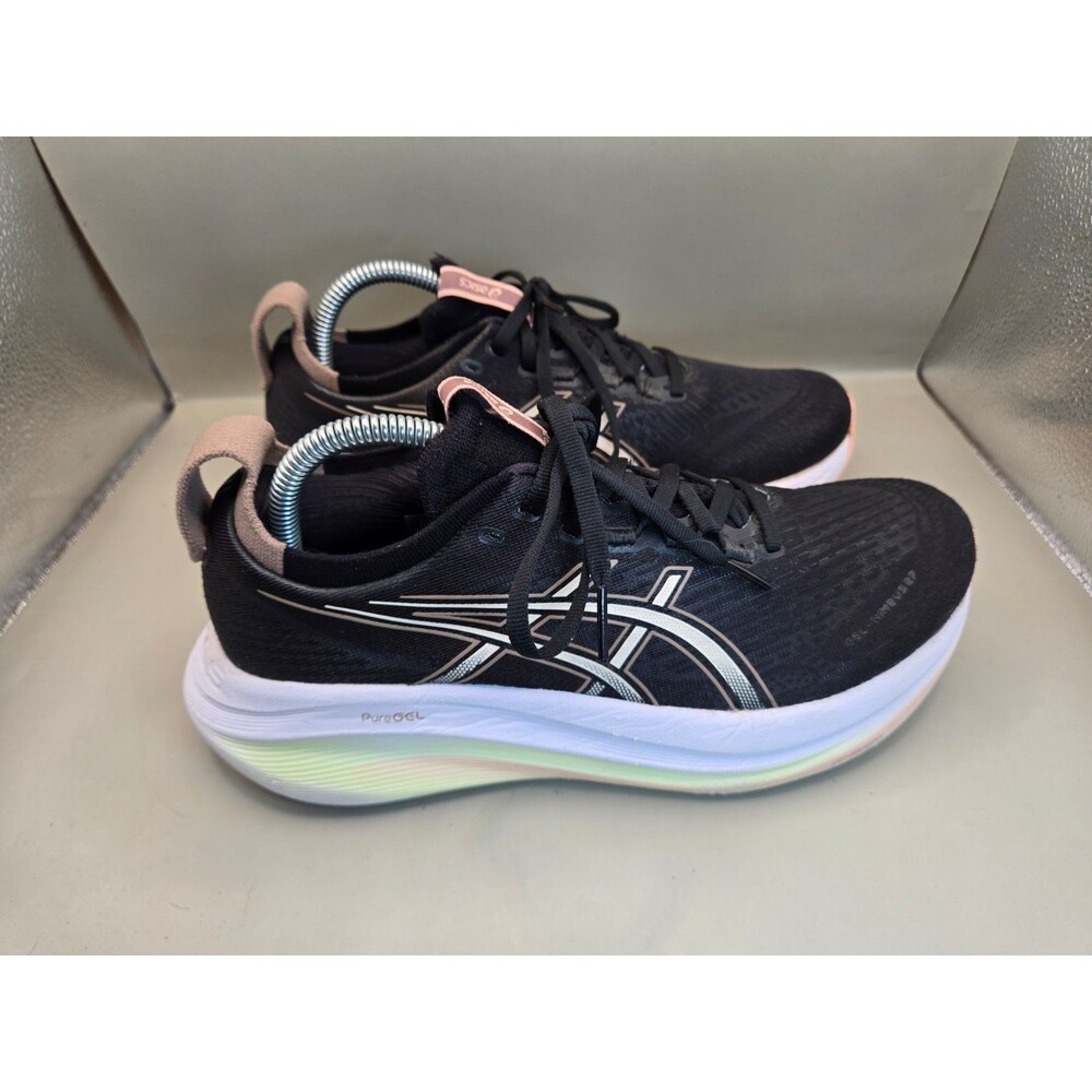 ASICS Gel-Nimbus 27 Shoes Women's 9 Black Road Running Athletic Workout Sneakers